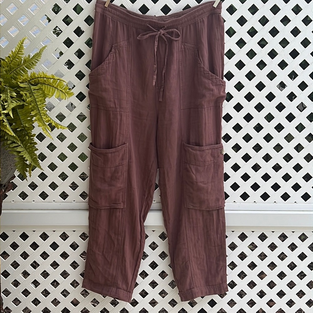 Free People Feelin Good Utility Pull-On Pants / cinnamon Large